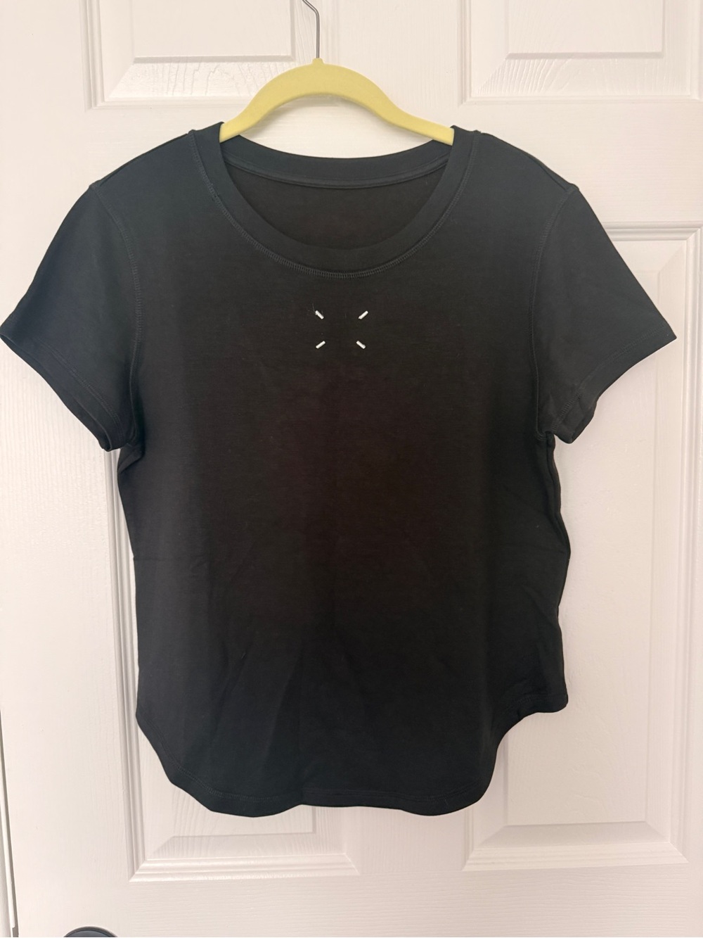 Maison Martin Margiela Black Short-Sleeve Tee with Signature Stitch(OEM)